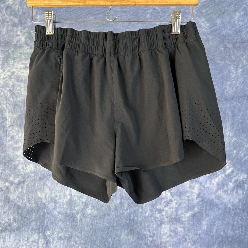 Athleta Black Hustle 3" Shorts Sz M Running Athletic
